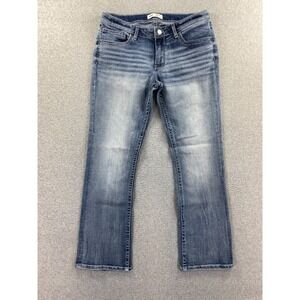 BKE Stella Jeans Womens 32x31.5 Bootcut Distressed Low Rise Stretch (Fits 32x29)